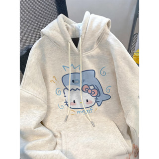  áo hoodie nữ Hello kitty bigsize cotton100% áo khoác mùa đông hàn quốc CLOT local brand 