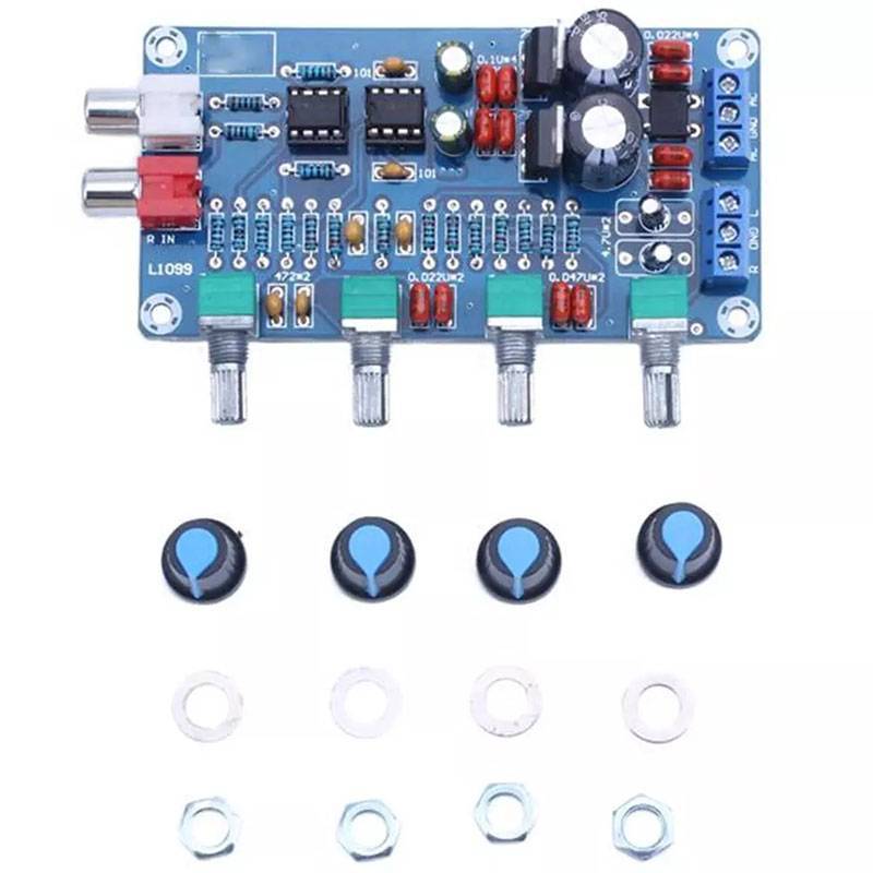 ECK NE5532 Stereo Preamplifier Tone Board Âm Thanh 4 Kênh Khuếch Đại Mô Đun HOT