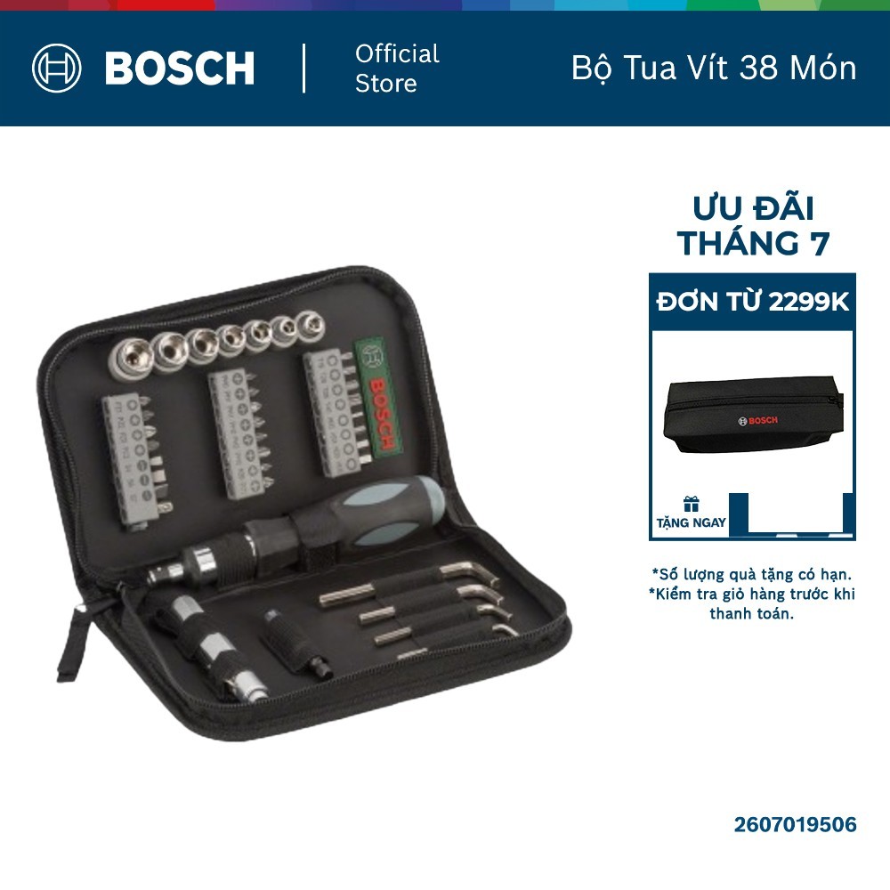 Bộ tua vít đa năng Bosch 38 món