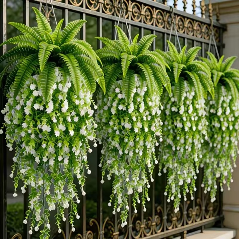 Cá Tính Ba Tư Yeshan Camellia Vine Mô Phỏng Hoa Trang Trí- Ban Công Cưới Vòm Trang Trí PE Nhân Tạo T