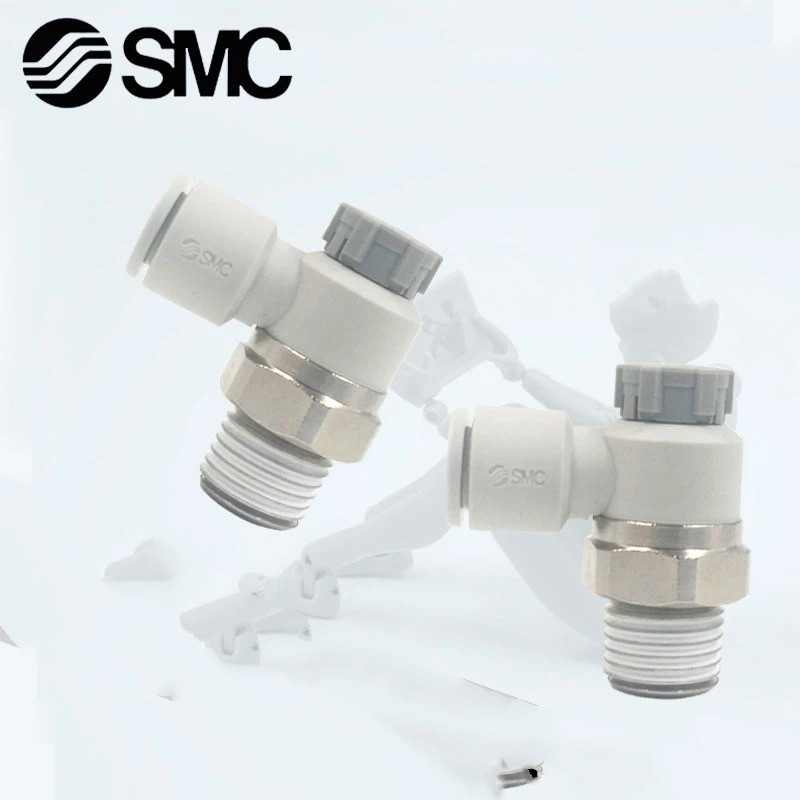 Khớp van điều chỉnh tốc độ khí nén SMC AS1201F / 2201F-M5 / 01 / 02-04A / 06A / 08SA Xi lanh