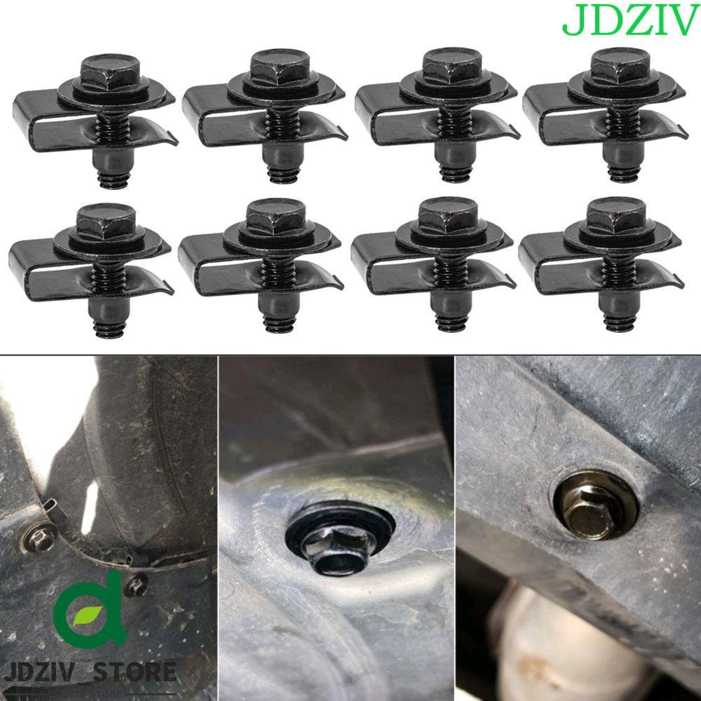 JDZIV 5 / 10 Chiếc Bu Lông Thân Xe Ô Tô, M6 6MM Kẹp Hạt U Ô Tô, Splash Shield Guard Splash Shield Gu