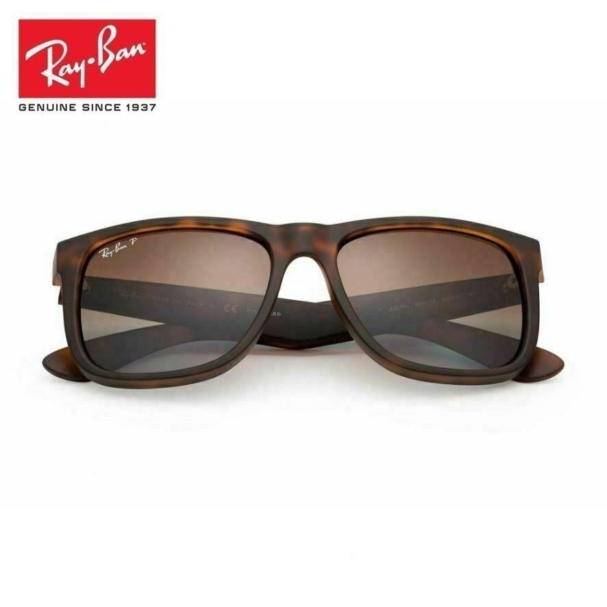 Kính râm phân cực Rb4165 55mm Justin New Wayfarer (Rùa / nâu)