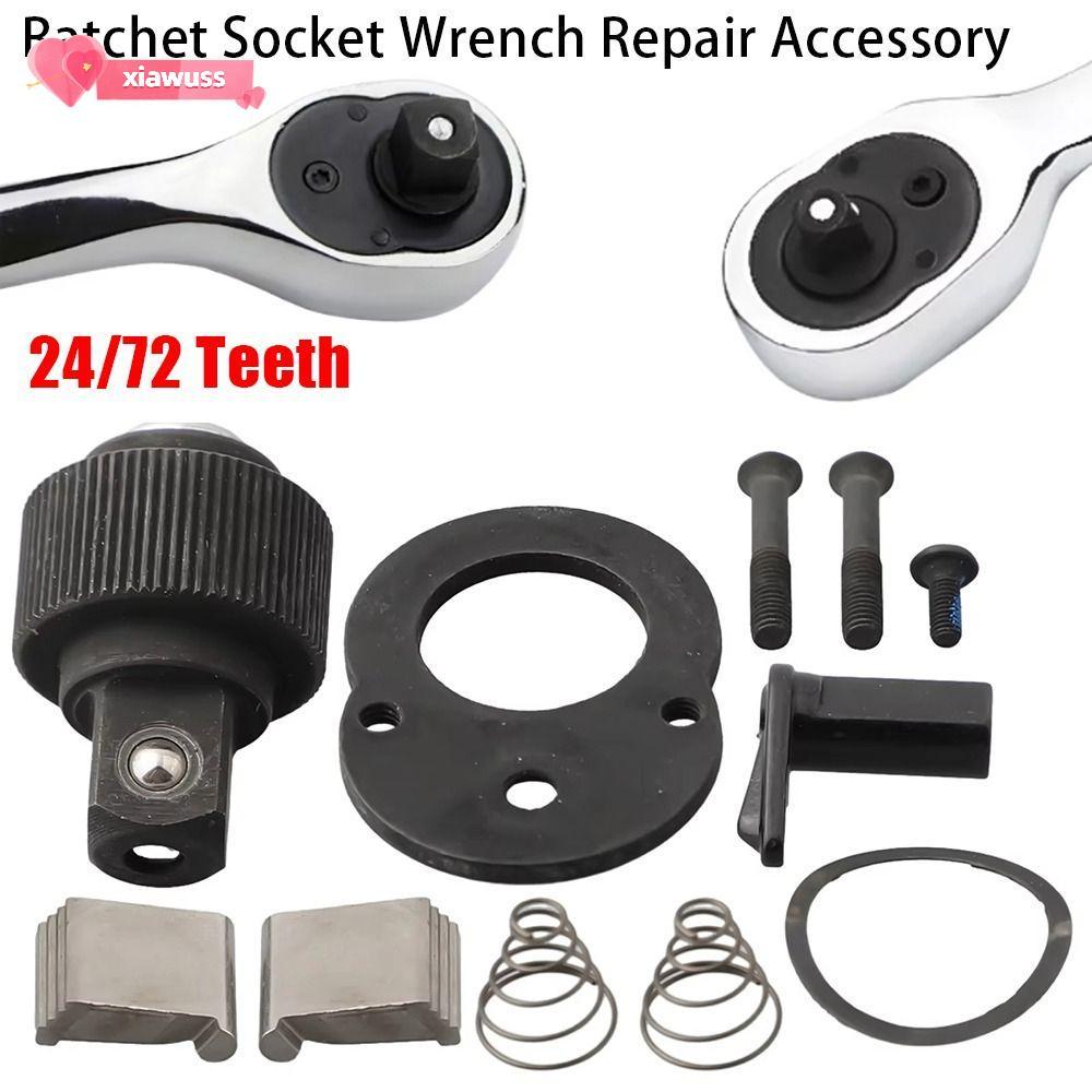 XIAWUSS 1 Bộ Phụ Kiện Sửa Chữa Cờ Lê Ổ Cắm Ratchet, Phần Thay Thế 1 / 4 "3 / 8" 1 / 2 "Bộ Phụ Kiện C