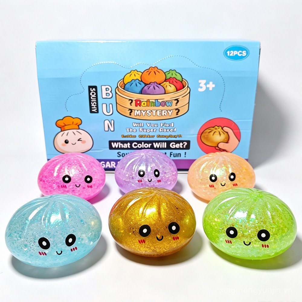 Bột Vàng Lấp Lánh Pectin Maltose Hấp Buns Không Mùi Pinching Nhạc Pop Hạt Giải Nén Chữa Bệnh Đồ Chơi