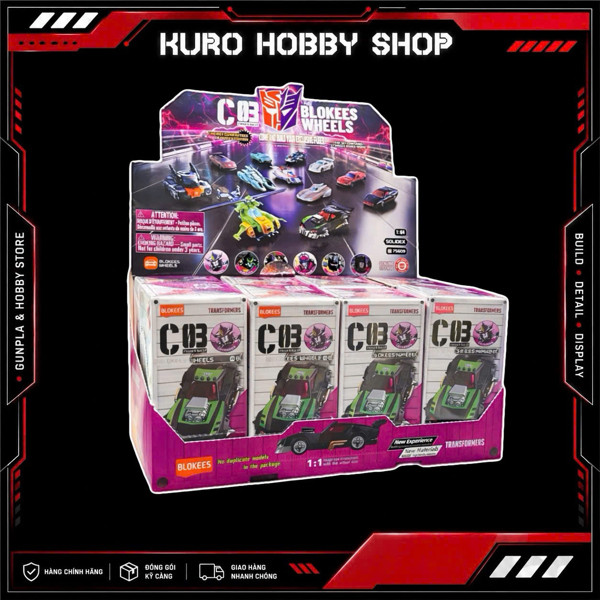 BLOKEES Transformers C03 Blokees Wheels - Mô hình xe lắp ráp blind box Blokees
