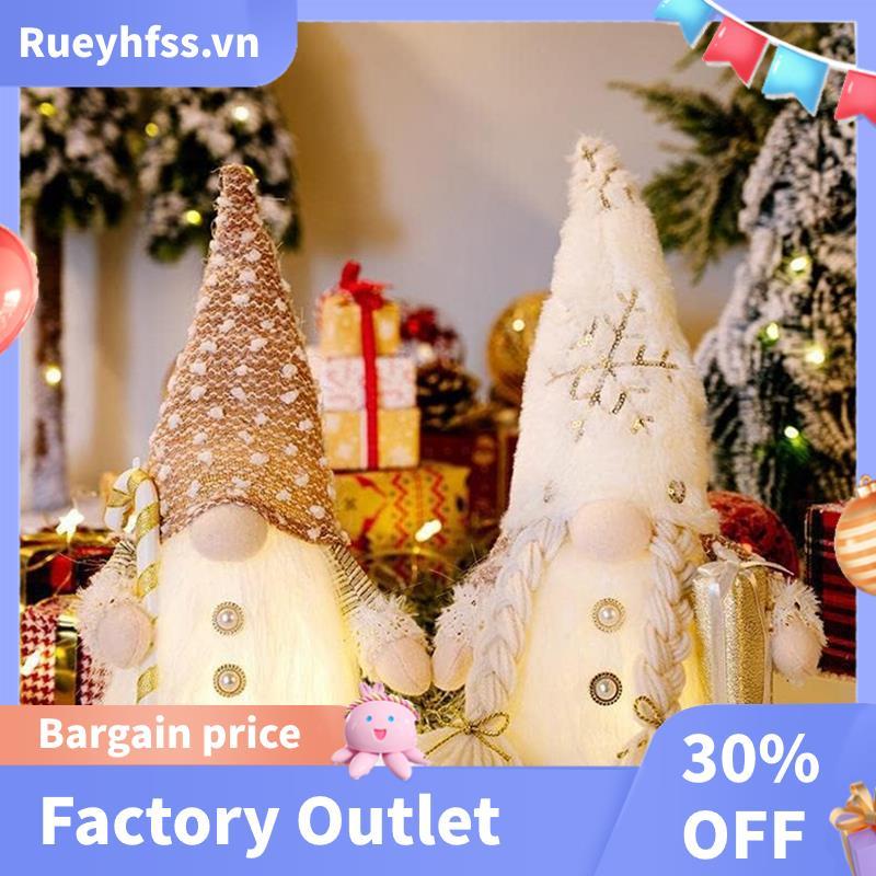 Bộ 2 Gnomes Giáng Sinh, Tượng Gnomes Giáng Sinh Bật Sáng Đồ Trang Trí Giáng Sinh Sang Trọng - Gnomes