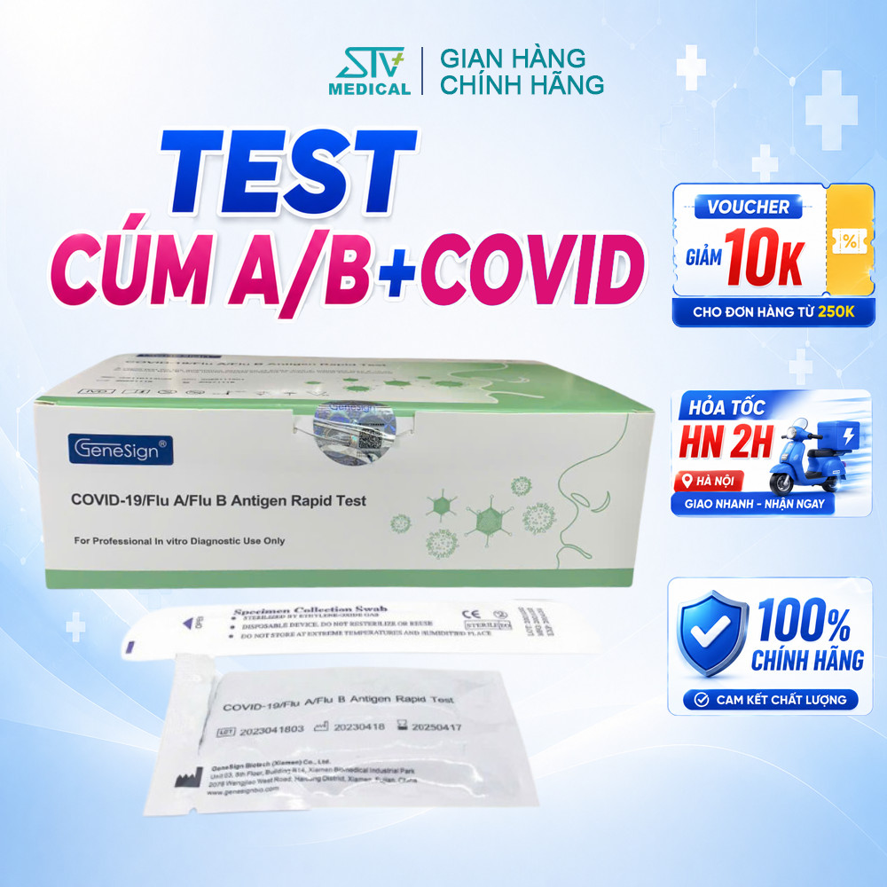 Test 4 Trong 1 Cúm A B COVID - Kit Test Nhanh Chính Xác Có Kết Quả Nhanh 15phút