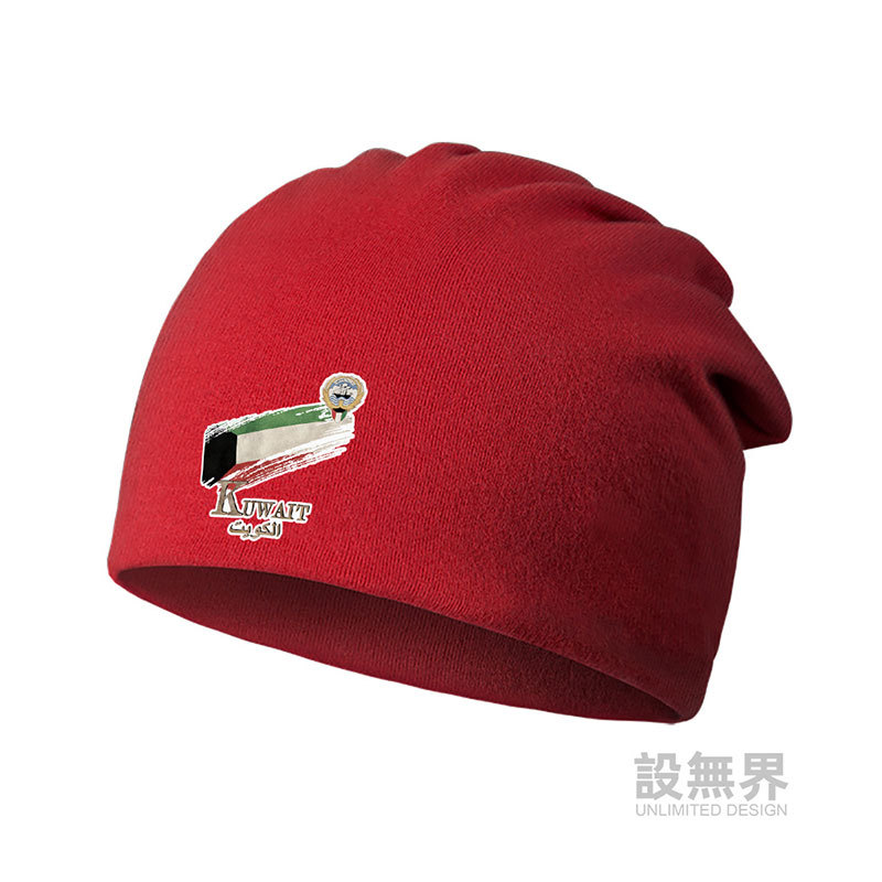 Kuwait Kuwait Kuwait Cờ Logo Mỏng Mũ Cotton Nam Nữ Mũ Chống Gió Baotou Mũ Mùa Xuân 0010 Bộ Ràng Buộc