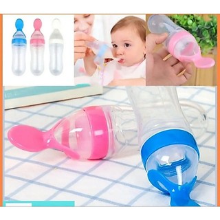Bình thìa ăn dặm silicon 90ml siêu mềm cho bé