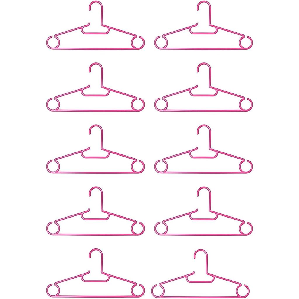 Shinkohanger Clothes Hanger Libido Family, Set of 5 × 2, Pearl Pink, Made in Japan, Rack, Pants, Lau