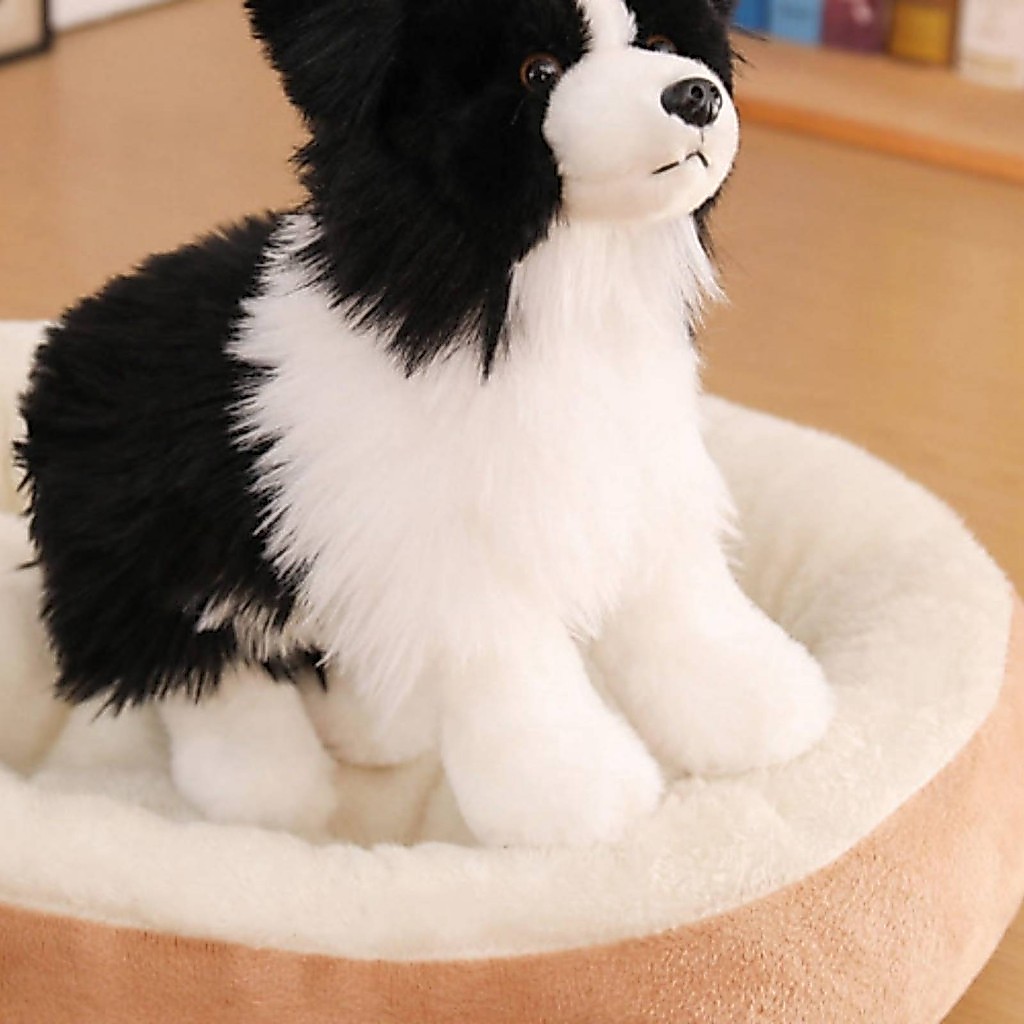 Border Collie Thú Nhồi Bông Chó Cudly Border Collie Thú Nhồi Bông Chó Nhồi Bông Với Thú Đuôi Húm Bề 