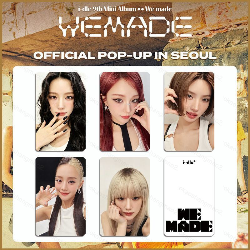 HK2 5 Cái / bộ I-DLE LOMO Card Album Mini thứ 9 We Made MIYEON Bưu Thiếp Bộ Sưu Tập KPOP Star Ngoại 