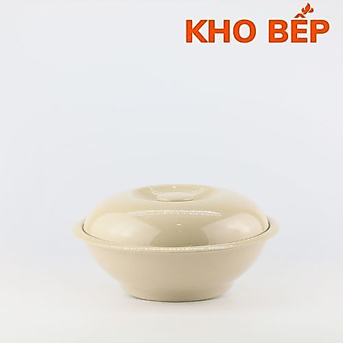 Tô Cơm Có Nắp SUPERWARE Nhựa 100% Melamine Nâu Đá - Stone [HCM]