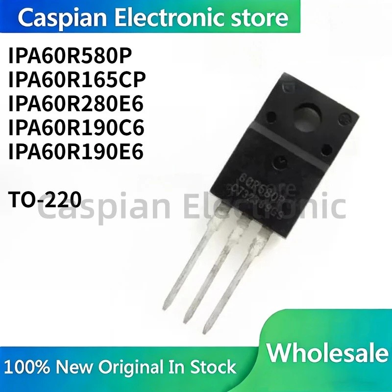 5 Chiếc 60R580P 6R165P 6R280E6 6R190C6 6R190E6 IPA60R580P IPA60R165CP IPA60R280E6 IPA60R190C6 TO-220