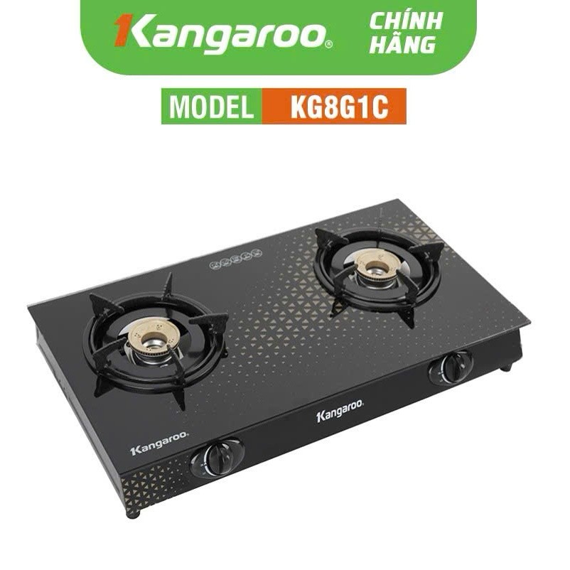 Bếp ga đôi Kangaroo KG8G1C - KG519M KG8G1A  Chính hãng trưng bày 99%+Tặng dây gas bếp bền tốt tiết k