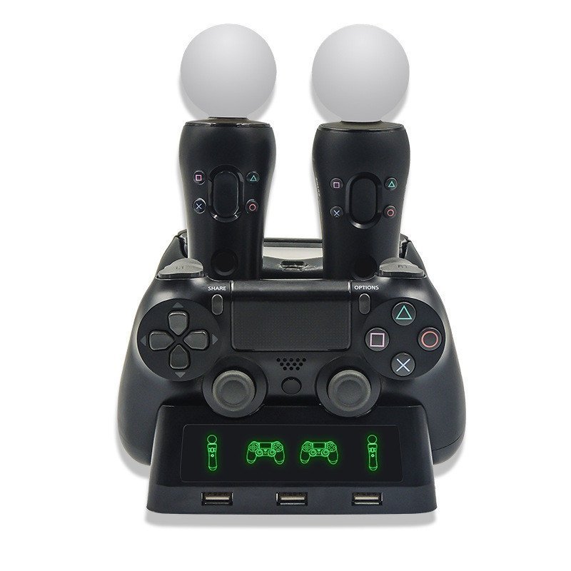 PS4 Tay Cầm Giá Đỡ Sạc PS4 PS VR / MOVE4 Bộ Sạc Tay Cầm Chơi Game Trong 1 Đế Sạc Đa Năng