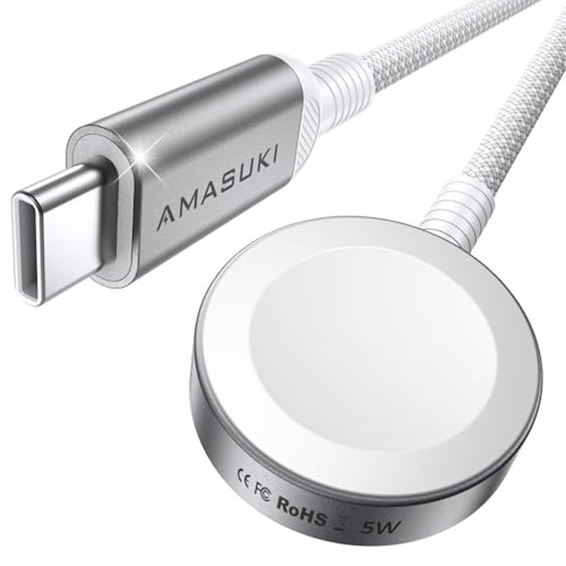 2026 Fast 5W for Apple Watch Charger USB C Fast Charging iWatch Charger Magnetic Wireless Compatible