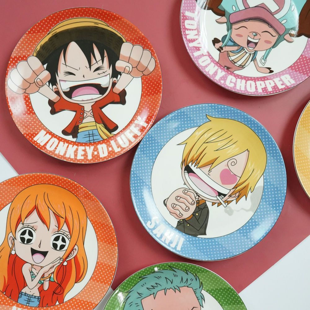 New tableware and dishes ceramic plates, anime ceramic gifts, decorative cartoon plates, tableware12