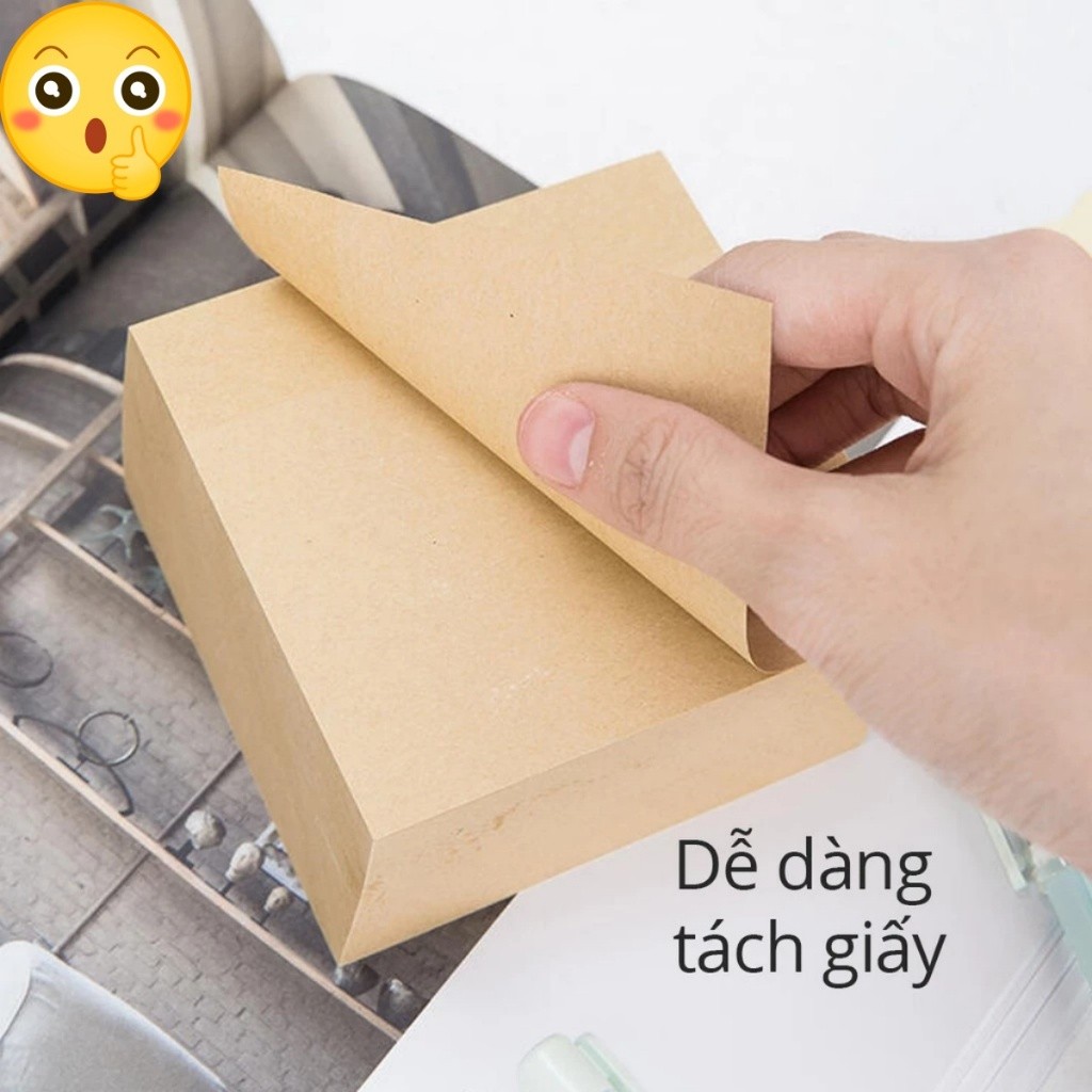 Giấy note ghi chú 400 tờ trơn đa năng, không chứa keo-ALINE