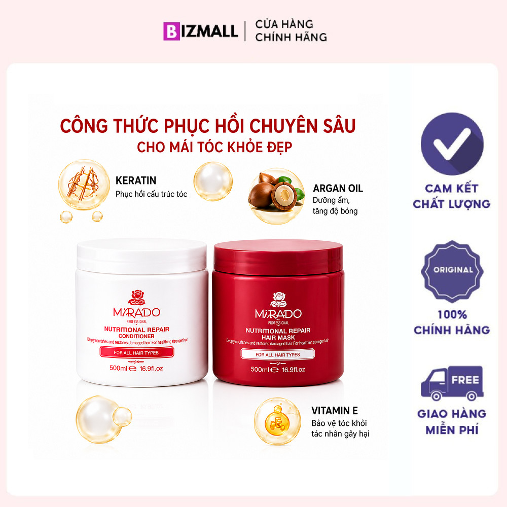 Kem Ủ Tóc, Hấp Dầu Marado 550ml