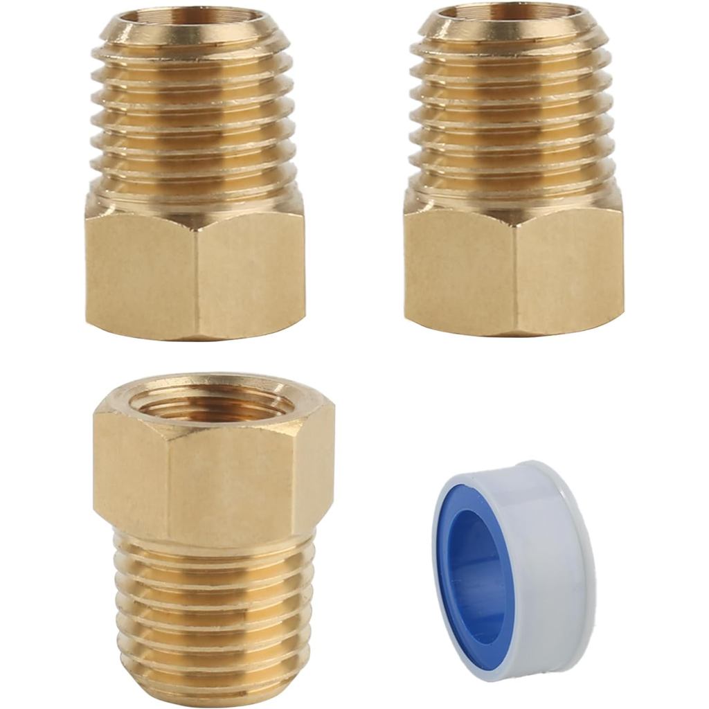 59953 Propane Lắp - 1 / 4 "Nam NPT x 1 / 4" Pháo sáng đảo ngược nữ cho RV và Camper propan điều chỉn