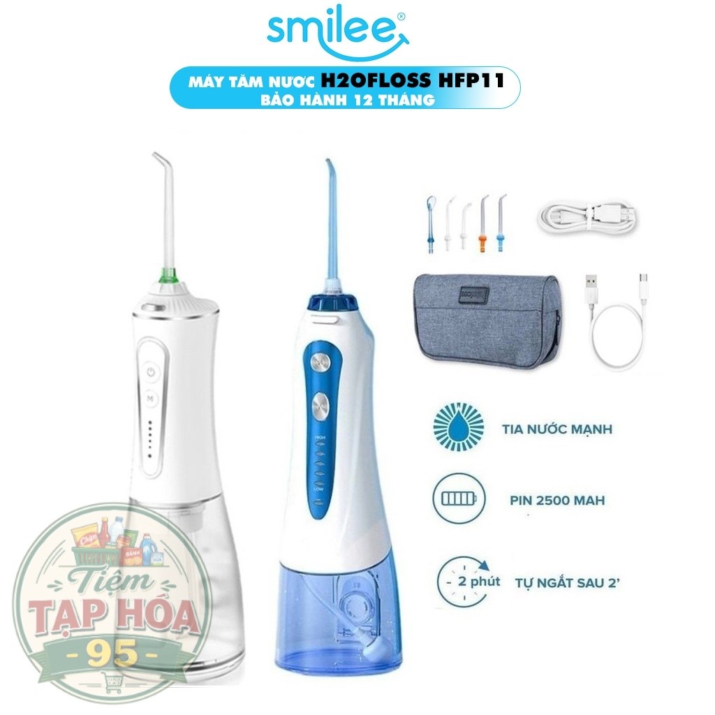 Tăm nước, Máy tăm nước H2OFloss Smilee HF-P11 / HF-9P/ HF-10/. Bảo hành 12 tháng. Lỗi 1 đổi 1 -95