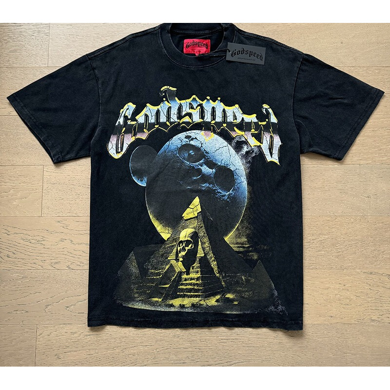 Áo thun nam mới Godspeed Skull Pyramid In hình kim tự tháp Hàng có sẵn