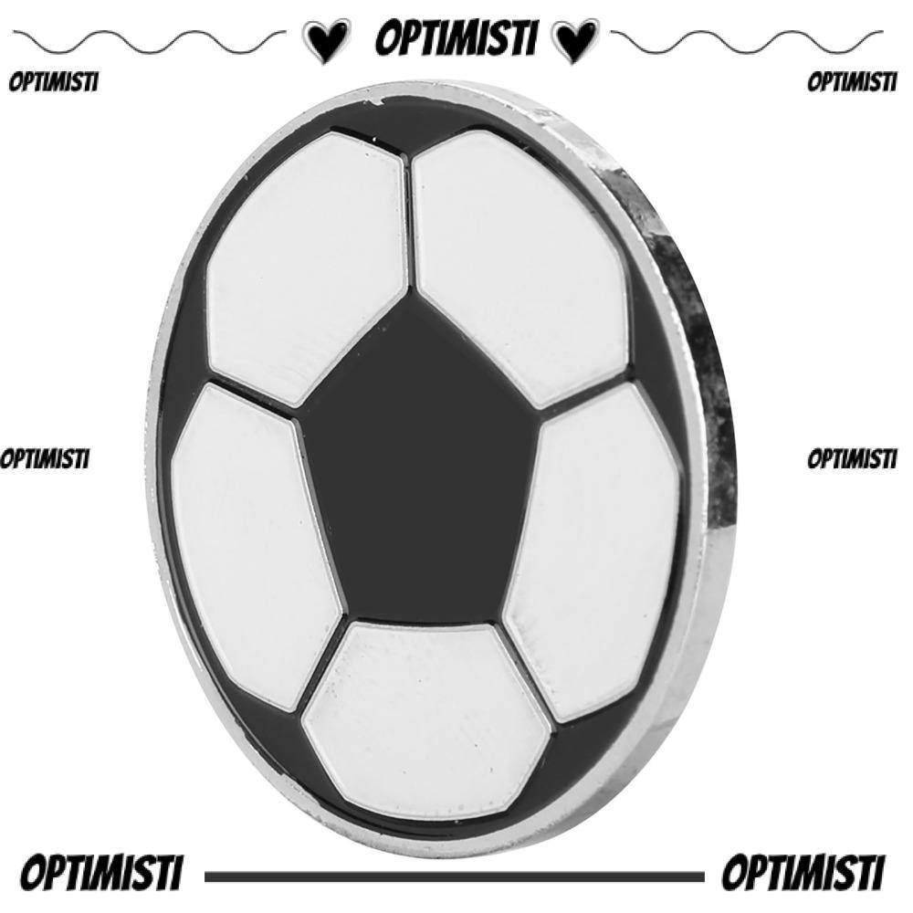 OPTIMISTI8E Trọng tài Flip Coin, Hợp kim cầm tay Thẩm phán Toss Coin, Đồ chơi bóng đá Công cụ trọng 
