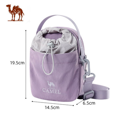 Túi đeo chéo đi bộ đường dài ngoài trời CAMEL CROWN sành điệu & nhẹ – Dây đeo một vai cho điện thoại và bình nước