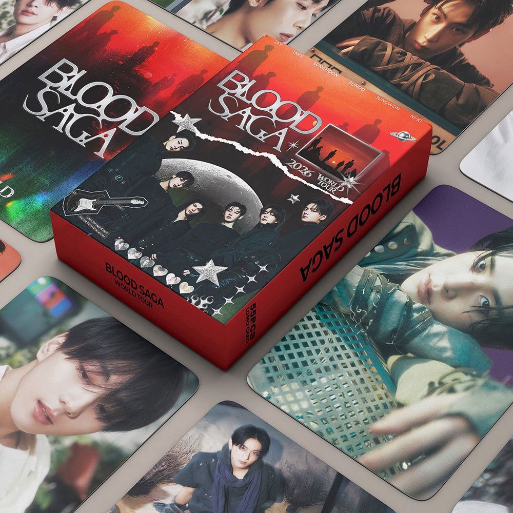55 Chiếc Photocards ENHYPEN BLOOD SAGA Photocard LOMO Card Collection
