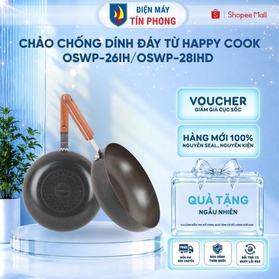 [KOL - KOC] Chảo chống dính đáy từ Happy Cook OSWP-26IH/ OSWP-28IHD - Hàng chính hãng - Giao hỏa tốc 2h HCM