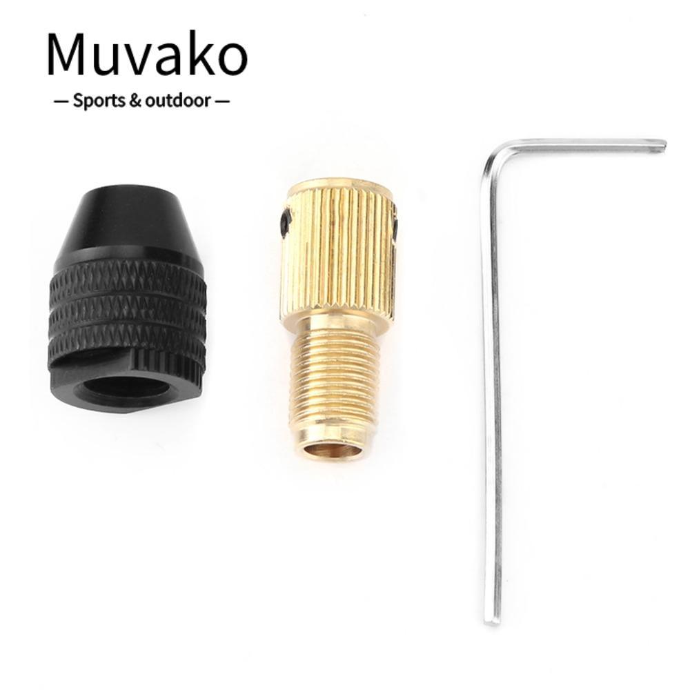 Mâm cặp tự săn chắc MUVAKO, Phụ kiện máy khoan điện Mini bằng đồng thau và hợp kim nhôm thẳng, Bộ ch