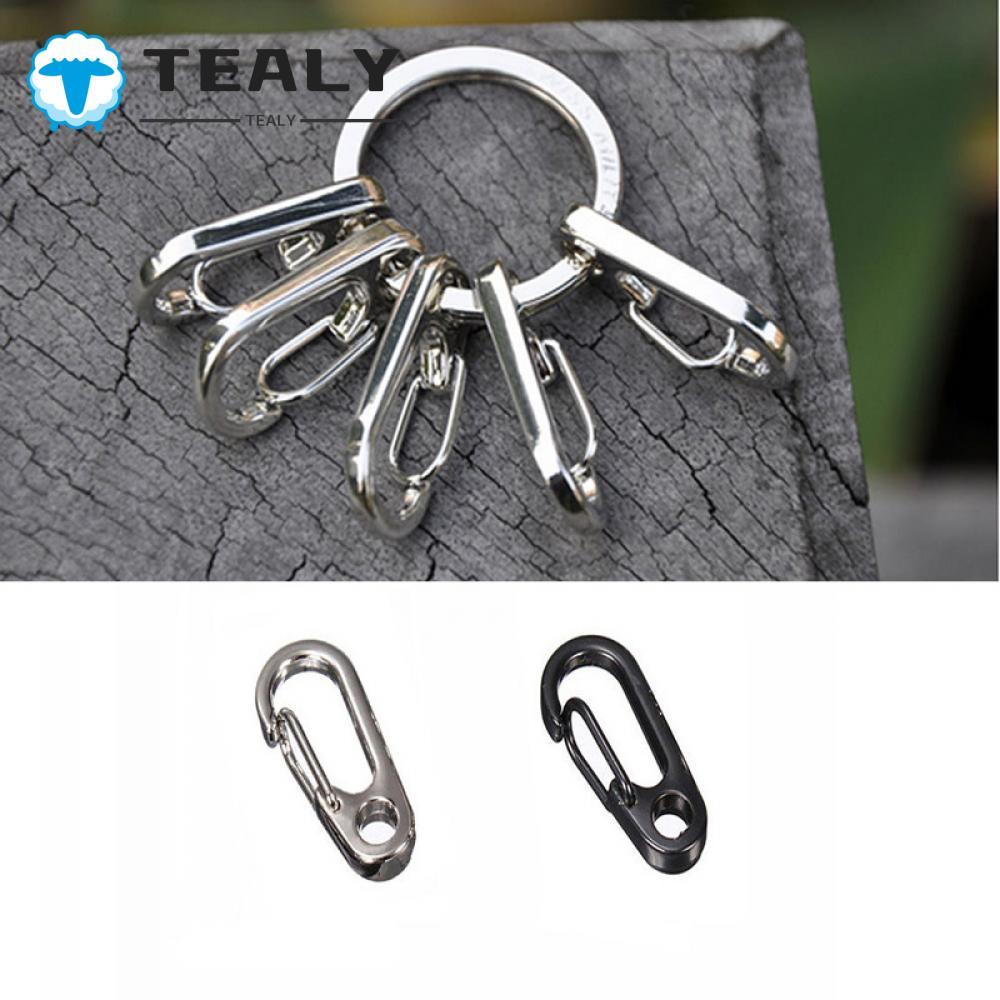 TEALYMY Cặp Khóa lò xo EDC Clip Tool Móc khóa