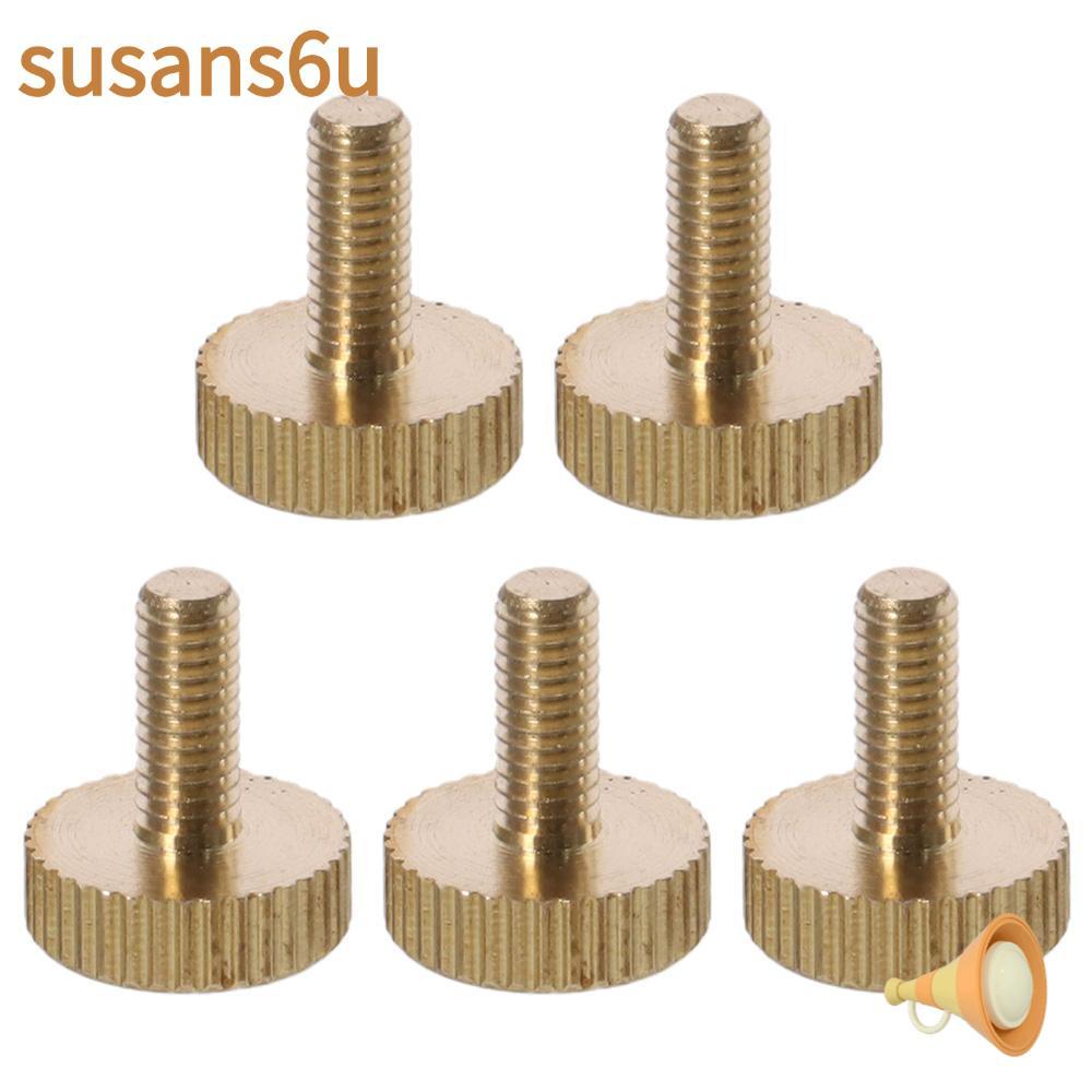 SUSAN 5 đầu phẳng, Vít ngón tay cái có khía bằng đồng M4x 6-14mm, Bu lông bằng đồng thau phẳng PC