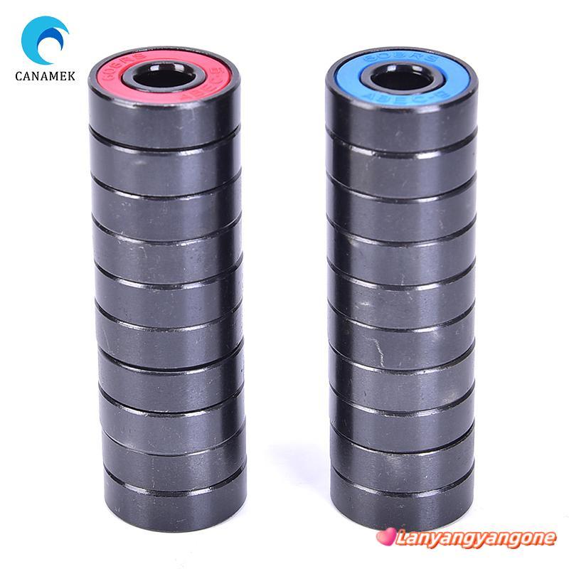 CANAMEK 10 Cái / bộ 608 2RS Vòng bi kín bằng thép rãnh sâu 608RS 608-2RS mới