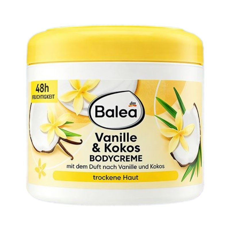 Nước ngoài Đức Balea Balea Vanilla Coconut Body Lotion 500ml Dưỡng ẩm dưỡng ẩm Kem dưỡng ẩm Chăm sóc
