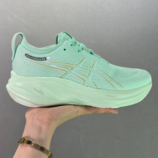 As-Gel-Nimbus 26 Giày Chạy Bộ Nam Nữ Gel-Nimbus 25 Giày Thể Thao Đệm Nhẹ 1012B602-300