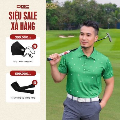 Áo Polo Golf Nam Ngắn Tay DGC Kiểu Dáng Regular Fit Năng Động, Vải Thoáng Mát - SAPBC17M