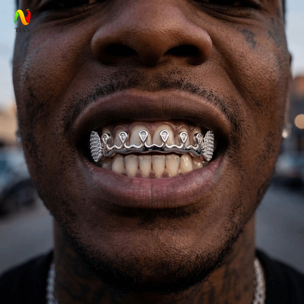 YÊU CẦU IMPACT Hiphop Răng Grillz, Punk Có Thể Tháo Rời Mũ Răng, Quà Tặng Bling Ngộ nghĩnh Unisex Ch