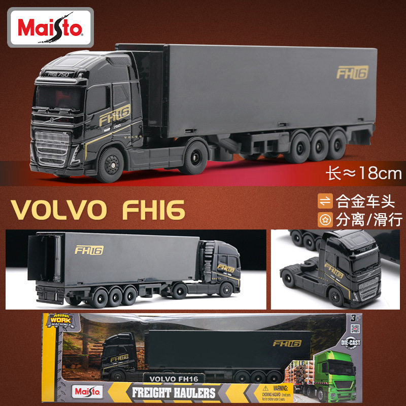 Meritor Volvo FH16 Container Trailer Xe Hợp Kim Nhỏ Mô Hình Ô Tô Mô Phỏng Quy Mô Nhỏ Trang Trí Mô Hì