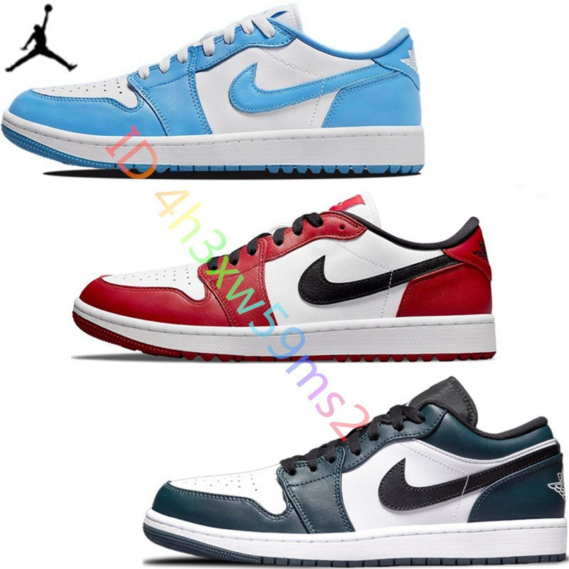 Giày bóng rổ Air Jordan 1 Low golf North Carolina Đỏ Xanh Trắng dành cho nam nữ AJ1 DD9325-100 Low X