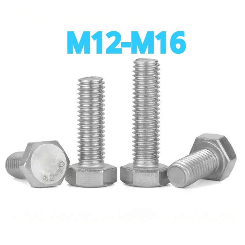 Bulong lục giác ngoài INOX 316 (bước ren nhỏ)  M12-M16 [JINHAO]