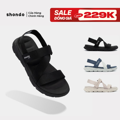 Giày Sandal Nam Nữ Shondo F6S Lite Quai Hậu Đi Học Nhiều Màu