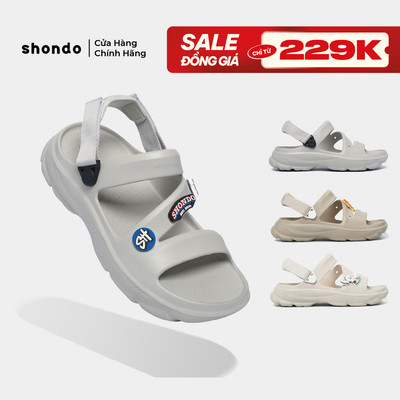 Giày Sandal Nam Nữ Shondo FX Ver 2 Nhựa Đúc Kháng Nước Hạn Chế Trơn Trượt Nhiều Màu