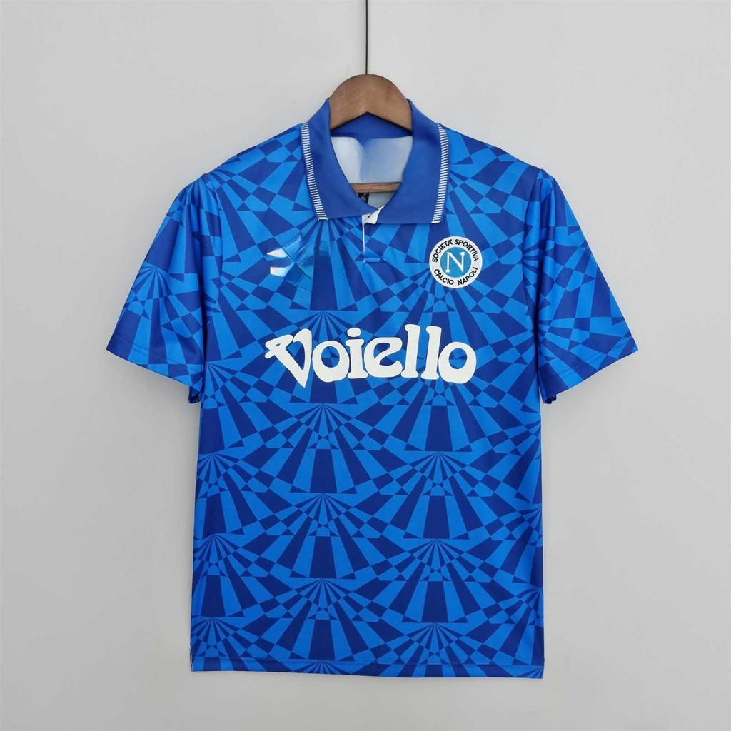 Áo bóng đá Retro 91-93 Áo bóng đá sân nhà Napoli Áo thun tùy chỉnh