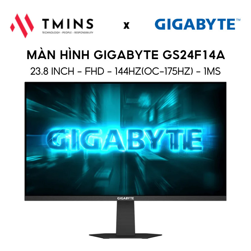 Màn hình Gaming GIGABYTE GS24F14A, GS25F2, G27Q20T (24-27 inch - IPS, SS IPS - FHD, QHD -1ms, 0.5ms)