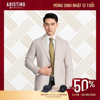 Áo khoác Blazer Cao Cấp Nam Aristino phom Premio phù hợp mọi dáng người, luôn giữ được phần ve áo ổn định -  ABZM030Z