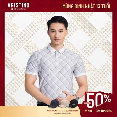 Áo polo ngắn tay ARISTINO BUSINESS phong cách lịch sự, trang trọng 1PS021AZ