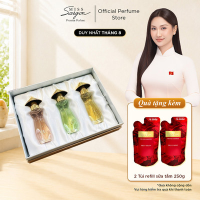 Bộ sưu tập nước hoa Miss Saigon The Essence 15mlx3 chai